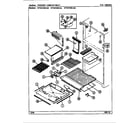Maytag RTD21E0CAL/DE89A freezer compartment diagram