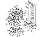 Maytag RSW2400CAE/DM86A shelves & accessories diagram