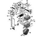 Maytag RSW2400CAB/DM82A freezer compartment diagram