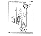 Maytag RSW2400CAL/DM87A freezer outer door diagram