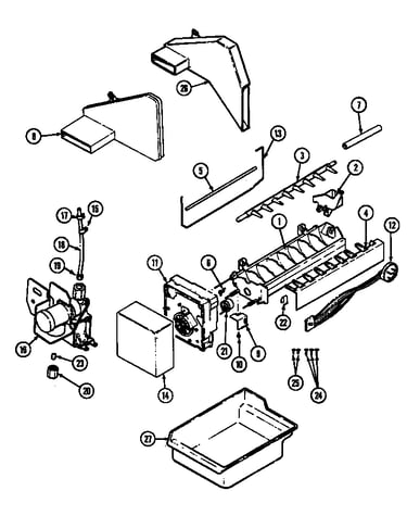 Optional ice maker kit