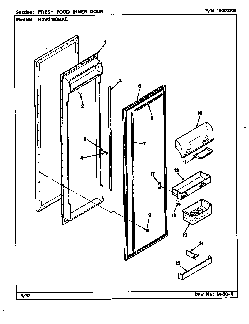 FRESH FOOD INNER DOOR