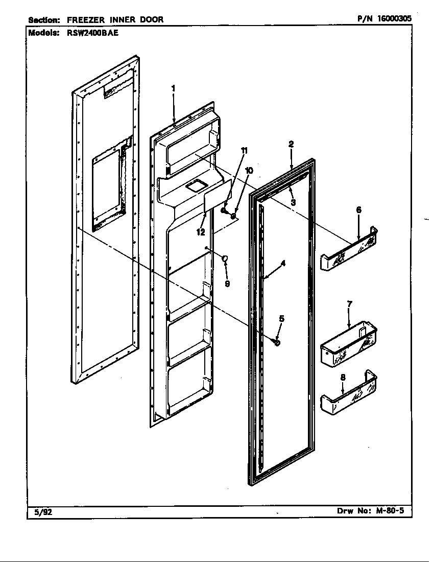 FREEZER INNER DOOR