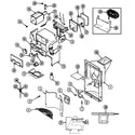 Maytag RSW22E0CAL/DM38A ice & water dispenser diagram