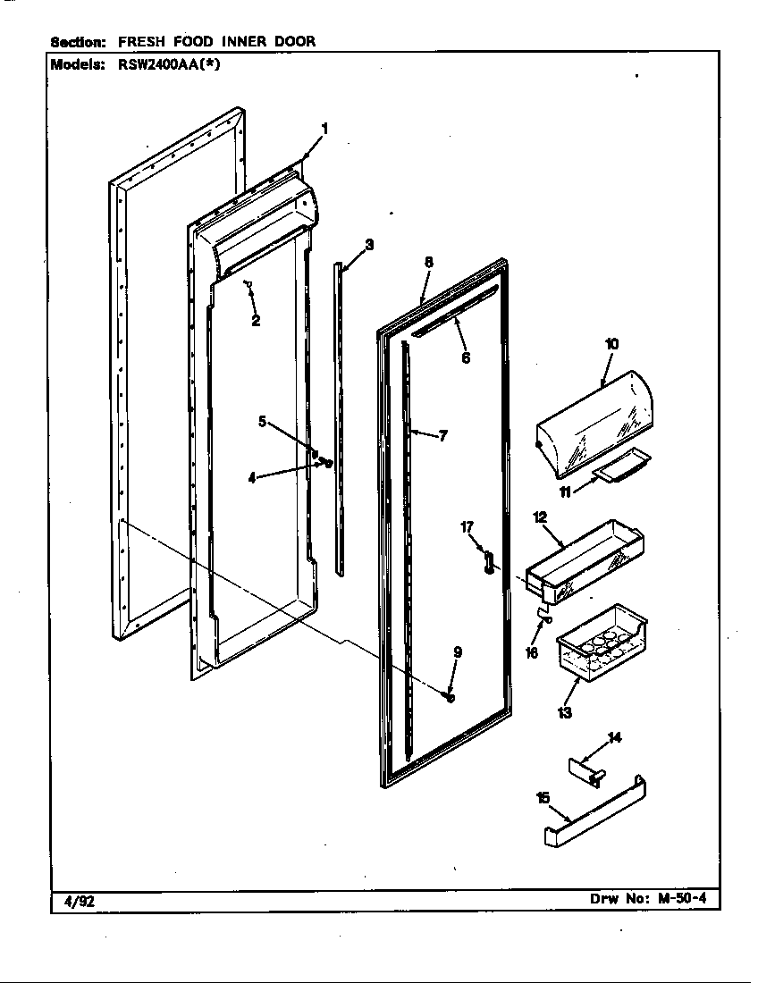 FRESH FOOD INNER DOOR