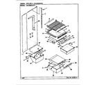 Maytag RSC2000AAW/CM01A shelves & accessories diagram