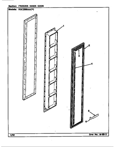 Freezer inner door