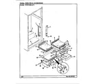 Maytag RTD2100AAW/CH71A shelves & accessories diagram