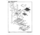 Maytag RTD1700AAL/CH31A freezer compartment diagram