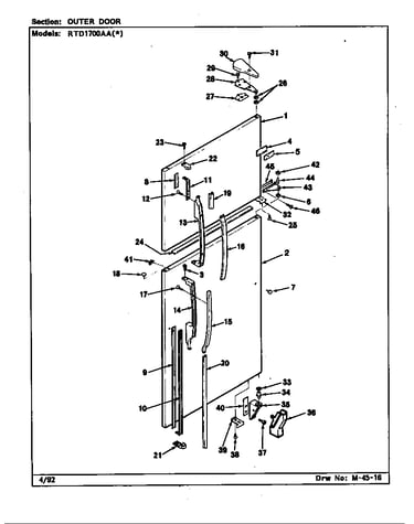 Outer door