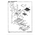 Maytag RTS1700AAW/CH21A freezer compartment diagram