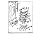 Maytag RSW2200BAE/CM36A shelves & accessories diagram