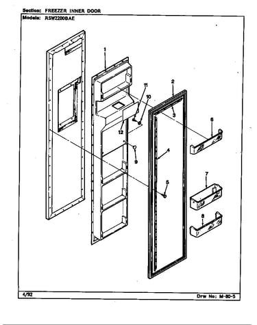 Freezer inner door