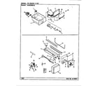 Maytag RSW2200BAE/CM36A ice maker & bin diagram