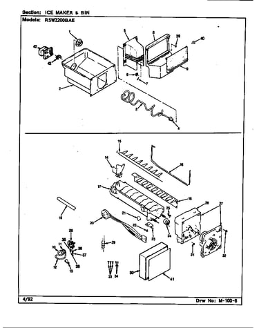 Ice maker & bin