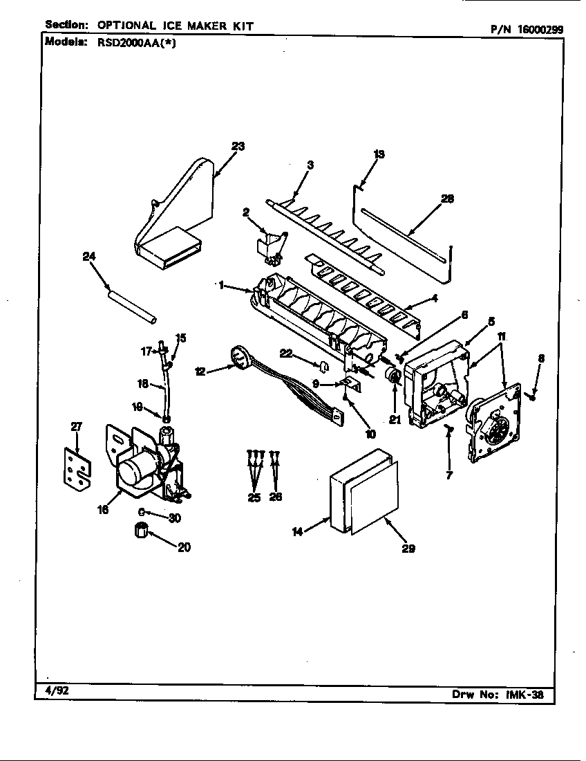 Ice maker kit (rae3100aax)