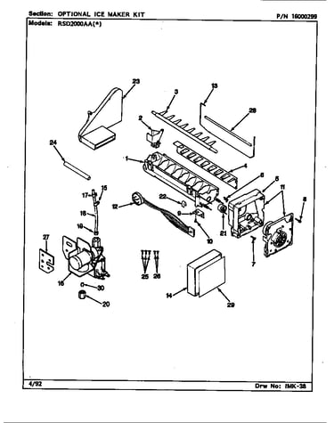Ice maker kit (rae3100aax)