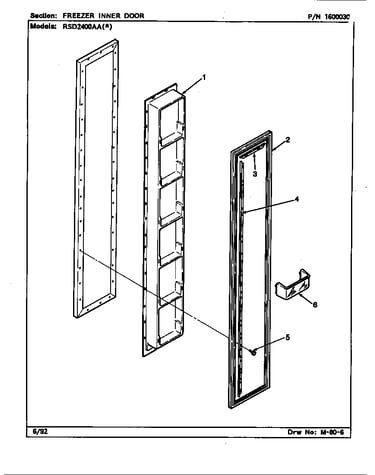 Freezer inner door