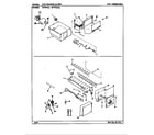 Maytag RTW22AL/AH90D ice maker & bin diagram
