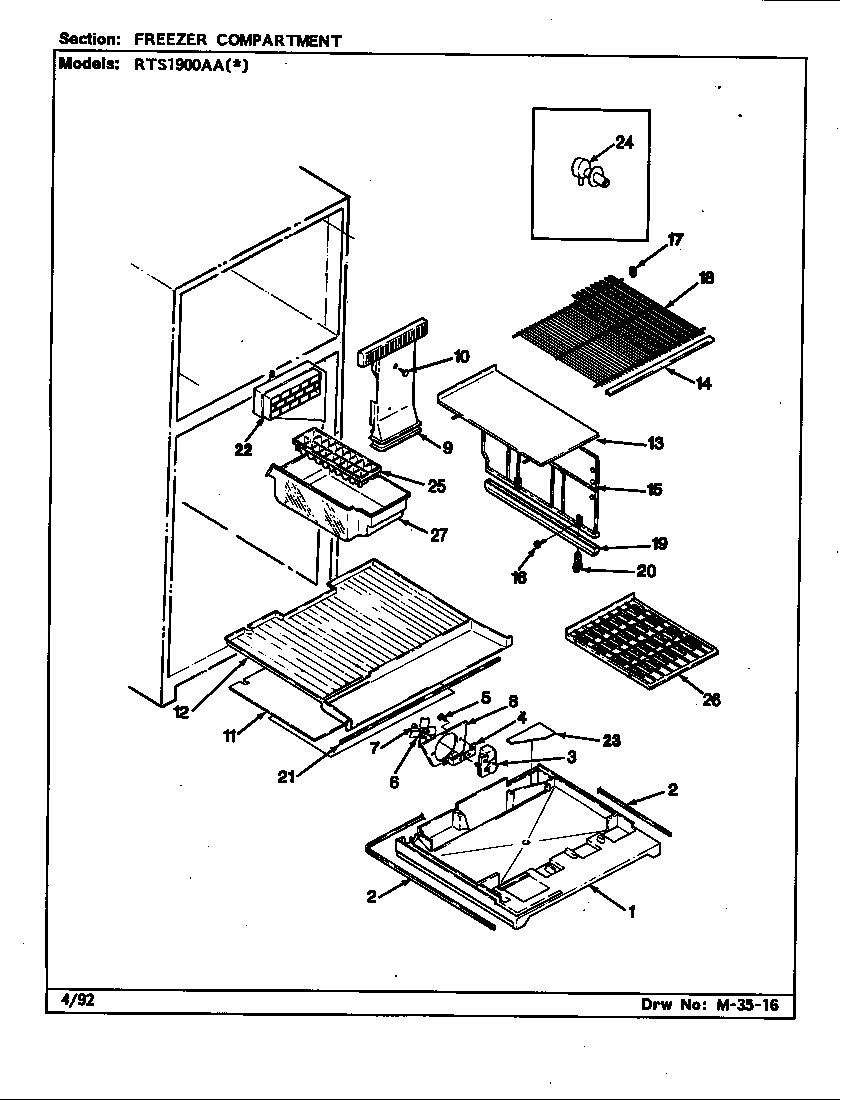 Freezer compartment