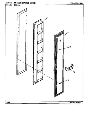 Freezer inner door