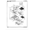 Maytag RTD19A/BH59D freezer compartment diagram