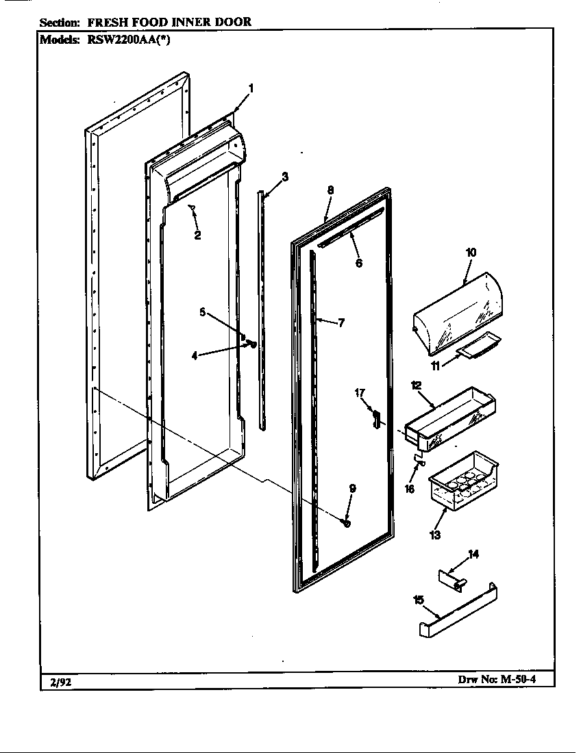 FRESH FOOD INNER DOOR