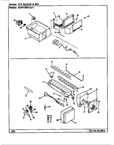 Ice maker & bin