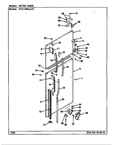 Outer door