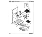 Maytag RTS19A/9E09A freezer compartment diagram