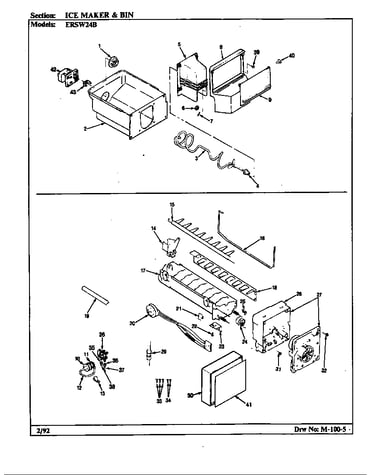 Ice maker & bin