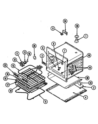 Oven (cwe4700) (cwe4700bcb) (cwe4700bce)