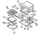 Maytag CWG3510BAB oven diagram