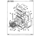 Maytag CWE5020BCB oven/body (cwe4020bcb) diagram