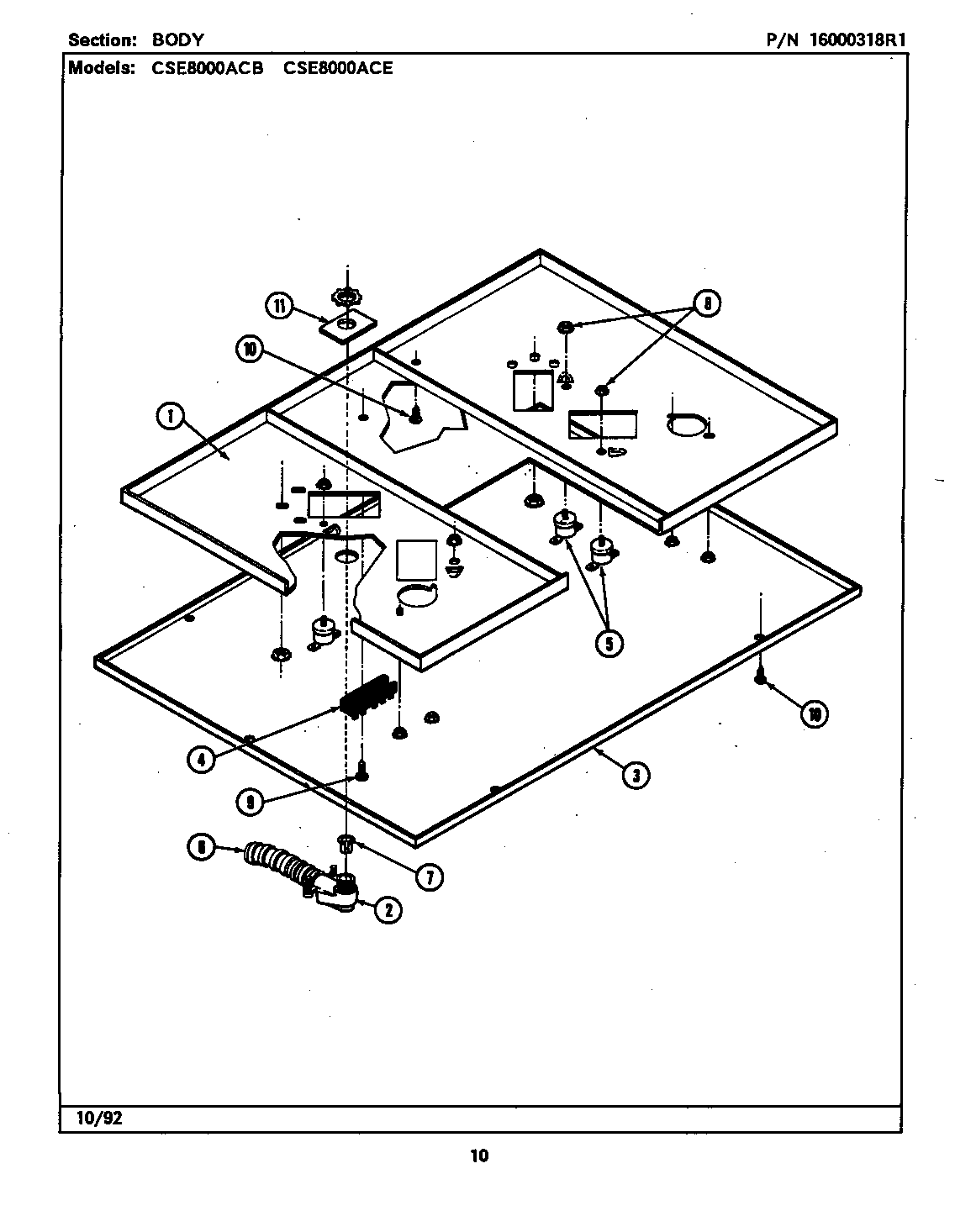 Body (series 01) (cse8000acb) (cse8000ace)