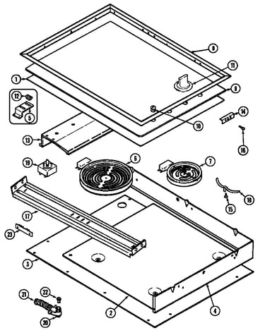 Top assembly (cse9000ac)(series 10) (cse9000acb) (cse9000ace)