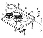 Maytag CRE7700ADW top assembly diagram