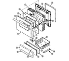 Maytag CRG7400BAL door/drawer diagram