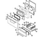 Maytag CRP5300AXL door/drawer (crg7400aa*) (crg7400aal) (crg7400aaw) diagram