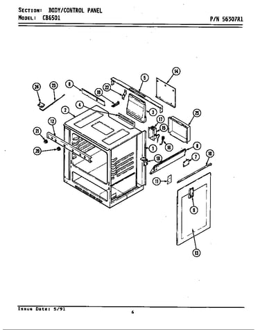 Body/control panel