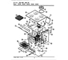 Maytag LCRG305 oven body/main top diagram