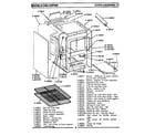 Maytag CNG200 oven assembly diagram