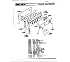 Maytag LCRG700 console components diagram