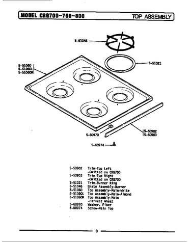 Top assembly