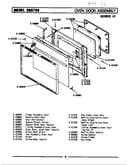 Oven door assembly