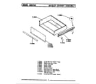 Maytag CRG700 broiler drawer diagram