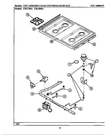 Top assembly (*crg760a *crg860a) (bcrg860a) (crg760a) (crg860a) (lcrg760a) (lcrg860a)