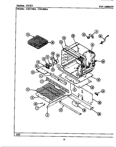 Oven (*crg760a *crg860a) (bcrg860a) (crg760a) (crg860a) (lcrg760a) (lcrg860a)