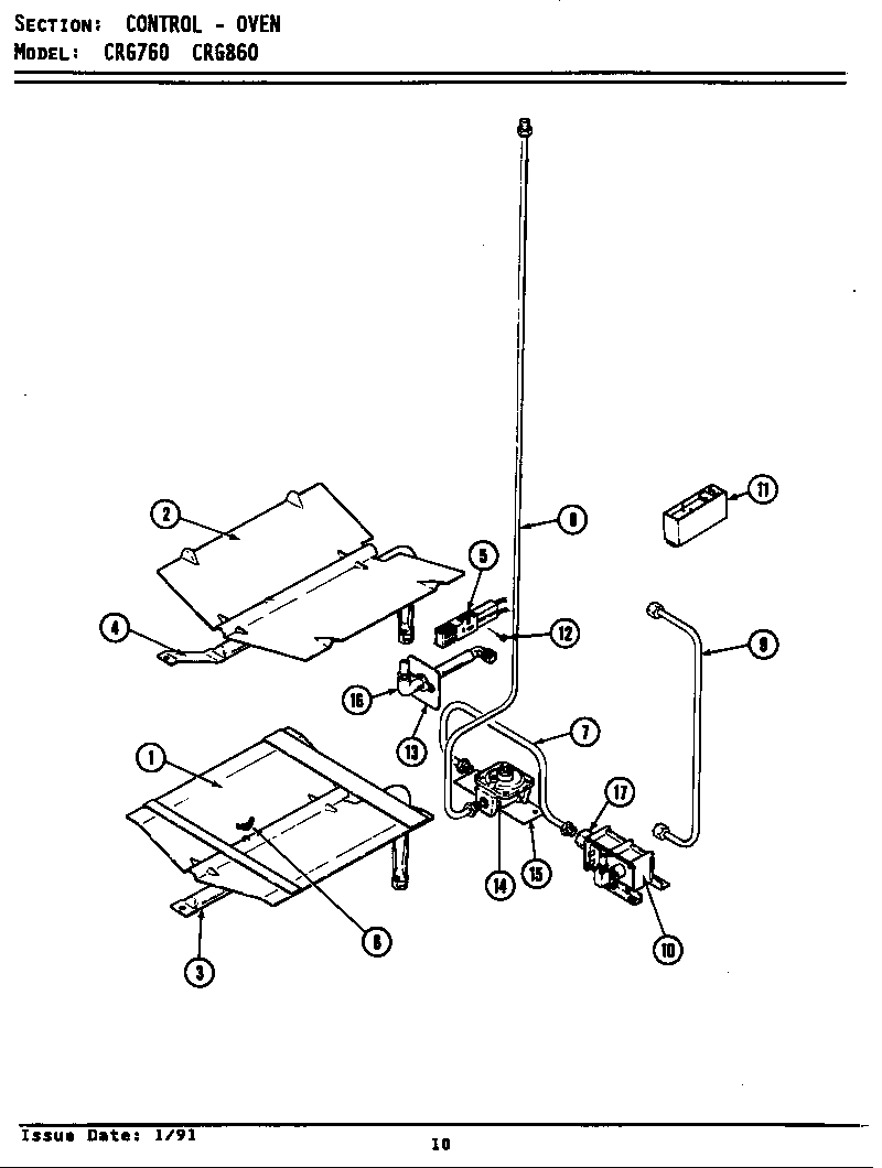 CONTROL/OVEN (*CRG760 *CRG860) (BCRG860) (CRG760) (CRG860) (LCRG760) (LCRG860)