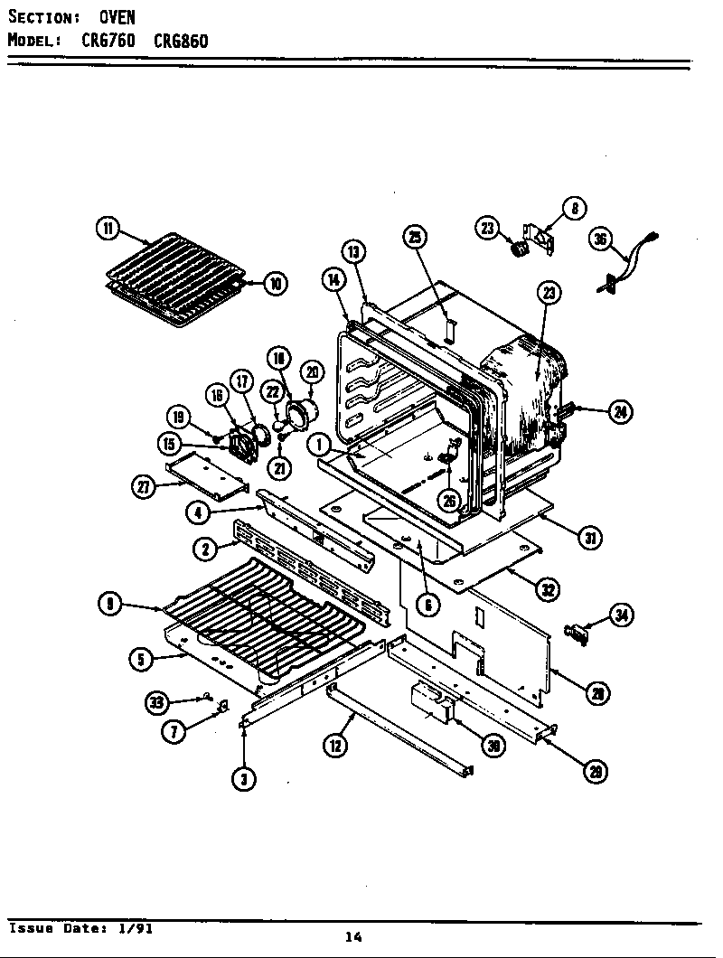 OVEN (*CRG760 *CRG860) (BCRG860) (CRG760) (CRG860) (LCRG760) (LCRG860)